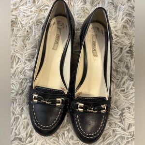 Geox Women's Black Heeled Loafers